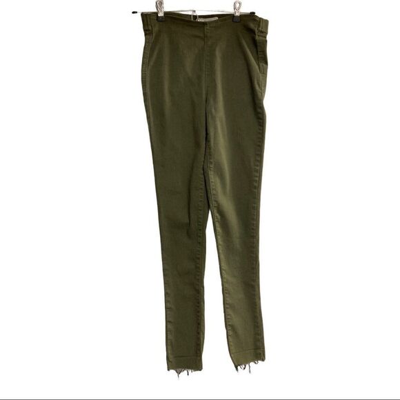 FREE PEOPLE, Women’s Jeggings, Green,Sz 26,stretch Inseam 26” - Picture 2 of 10